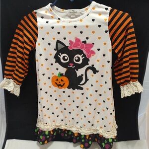 Marie Nicole Kids Halloween Cat Long Sleeve Tee